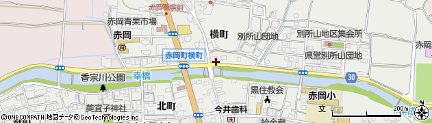 高知県香南市赤岡町1321周辺の地図