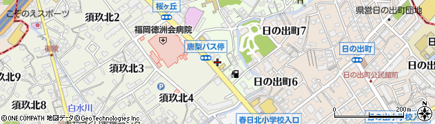 大賀薬局　徳洲会病院前店周辺の地図