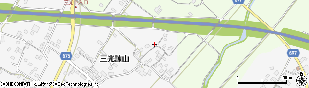 大分県中津市三光諌山836周辺の地図