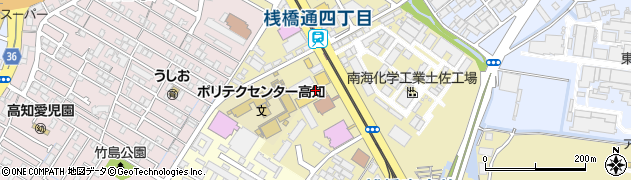 四国スバル高知桟橋通店周辺の地図