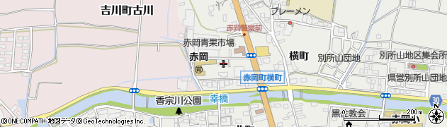 高知県香南市赤岡町1354周辺の地図