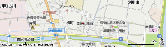 高知県香南市赤岡町別所山1403周辺の地図