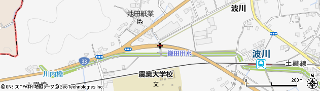 高知県いの町（吾川郡）波川周辺の地図