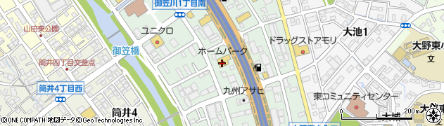 ホームパーク野田福岡店周辺の地図