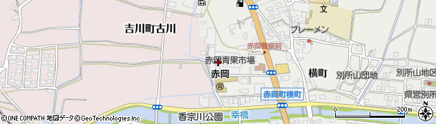高知県香南市赤岡町1365周辺の地図