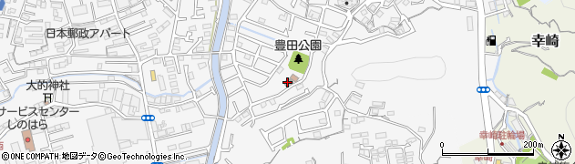 高知市役所　市民協働部関係集会所等豊田集会所周辺の地図
