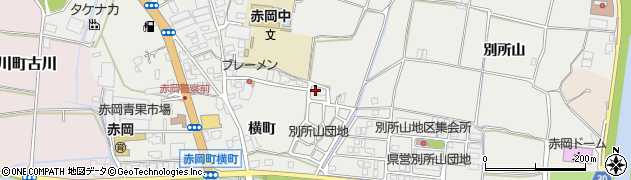 高知県香南市赤岡町別所山1498周辺の地図
