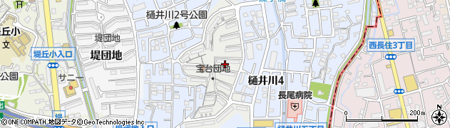福岡県福岡市城南区宝台団地周辺の地図