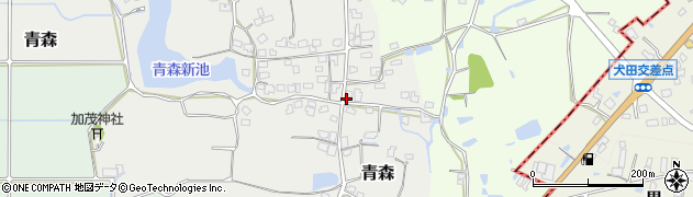 大分県宇佐市青森周辺の地図