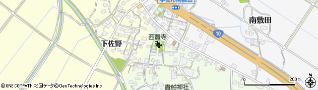 西賢寺周辺の地図