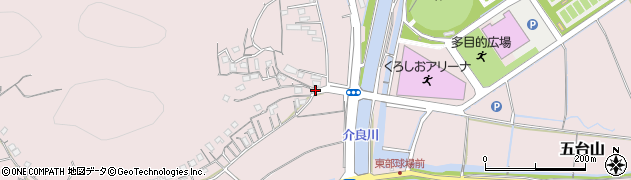 高知県高知市五台山2182周辺の地図