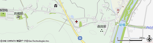 大分県豊後高田市森1130周辺の地図