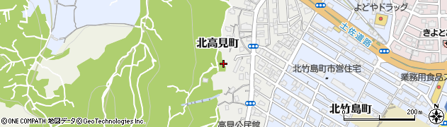 高知県高知市北高見町周辺の地図