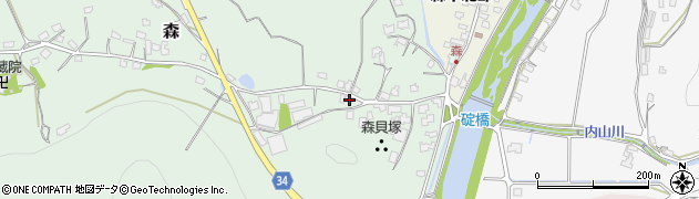 大分県豊後高田市森1144周辺の地図