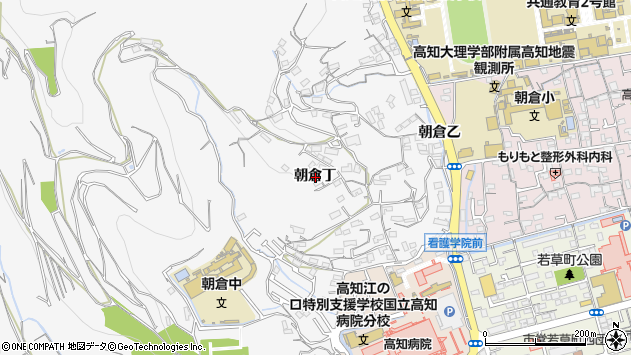〒780-8064 高知県高知市朝倉丁の地図