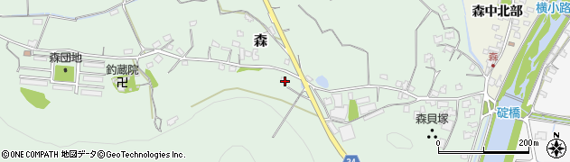 大分県豊後高田市森1102周辺の地図