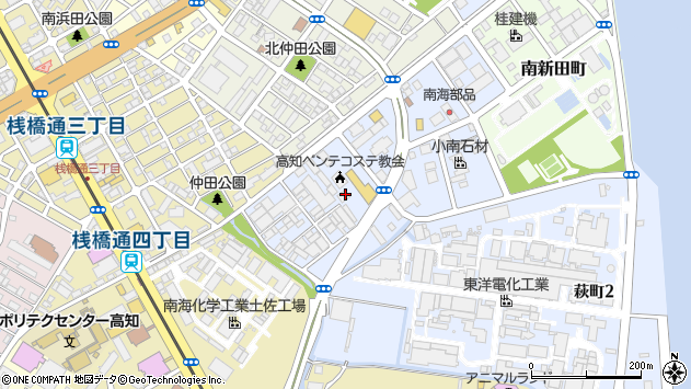 〒781-8006 高知県高知市萩町の地図