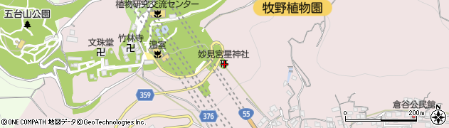 高知県高知市五台山4157-70周辺の地図