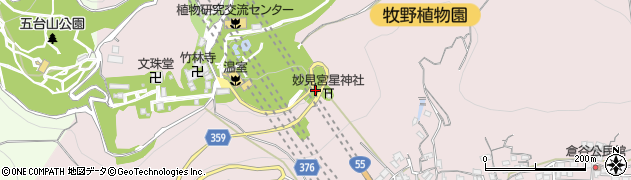 高知県高知市五台山4156周辺の地図