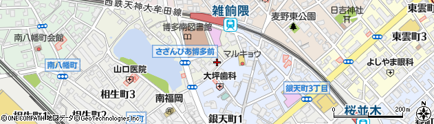 らーめん屋 鳳凛 雑餉隈店周辺の地図