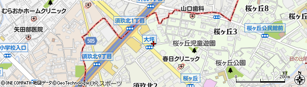 マクドナルド桜ヶ丘店周辺の地図