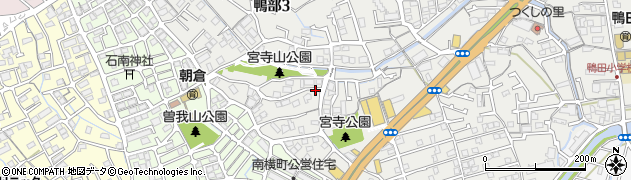 宮寺山3号緑地周辺の地図