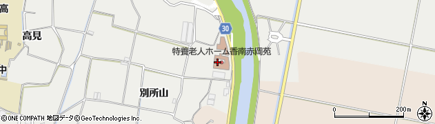 高知県香南市赤岡町別所山1161周辺の地図