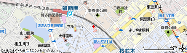 新生堂薬局　雑餉隈店周辺の地図