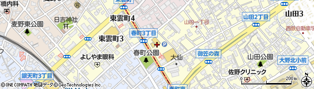 リサイクルマート大野城店周辺の地図