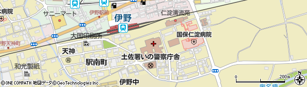 いの町役場本庁舎　ほけん福祉課・福祉部門周辺の地図