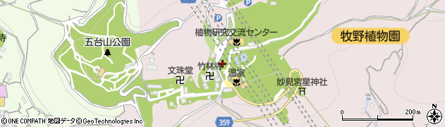 高知県高知市五台山3579周辺の地図
