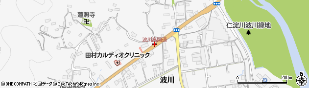 波川高岡通周辺の地図