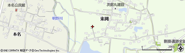 豊後高田市　西土居集会所周辺の地図