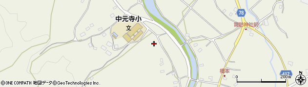 福岡県田川郡添田町中元寺2061周辺の地図
