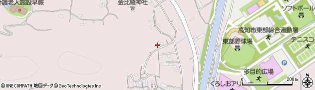 高知県高知市五台山2080周辺の地図