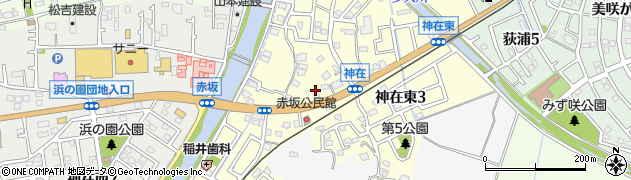 福岡県糸島市神在東周辺の地図