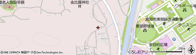 高知県高知市五台山2081周辺の地図