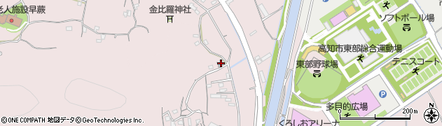 高知県高知市五台山4179周辺の地図