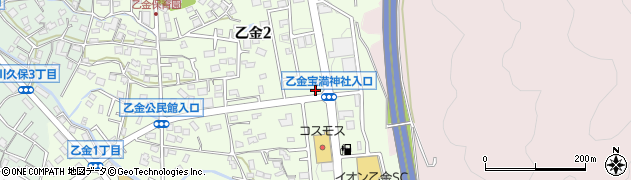 乙金宝満神社周辺の地図
