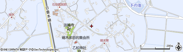 大分県宇佐市蜷木1351周辺の地図