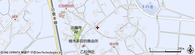 大分県宇佐市蜷木1352周辺の地図