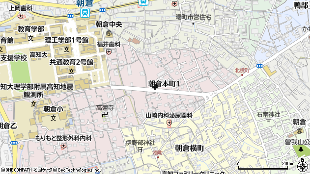 〒780-8073 高知県高知市朝倉本町の地図