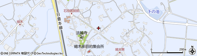 大分県宇佐市蜷木1343周辺の地図