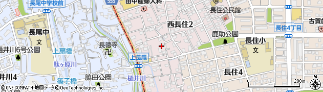 福岡県福岡市南区西長住周辺の地図