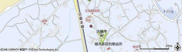 大分県宇佐市蜷木1305周辺の地図