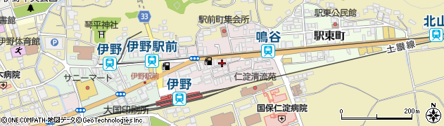 高知県いの町（吾川郡）駅前町周辺の地図