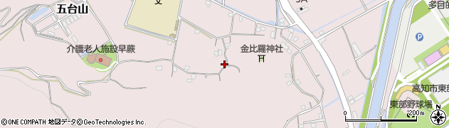 高知県高知市五台山3893周辺の地図