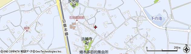 大分県宇佐市蜷木1728周辺の地図