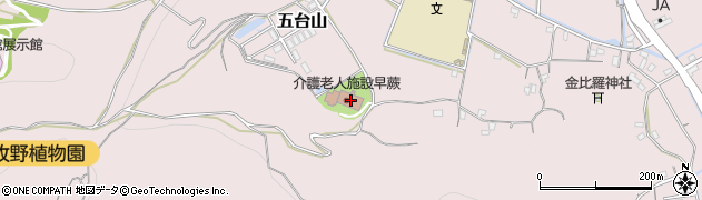 高知県高知市五台山3780周辺の地図
