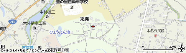 大分県豊後高田市野地周辺の地図